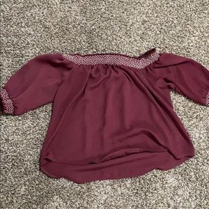 Women’s off the shoulder top